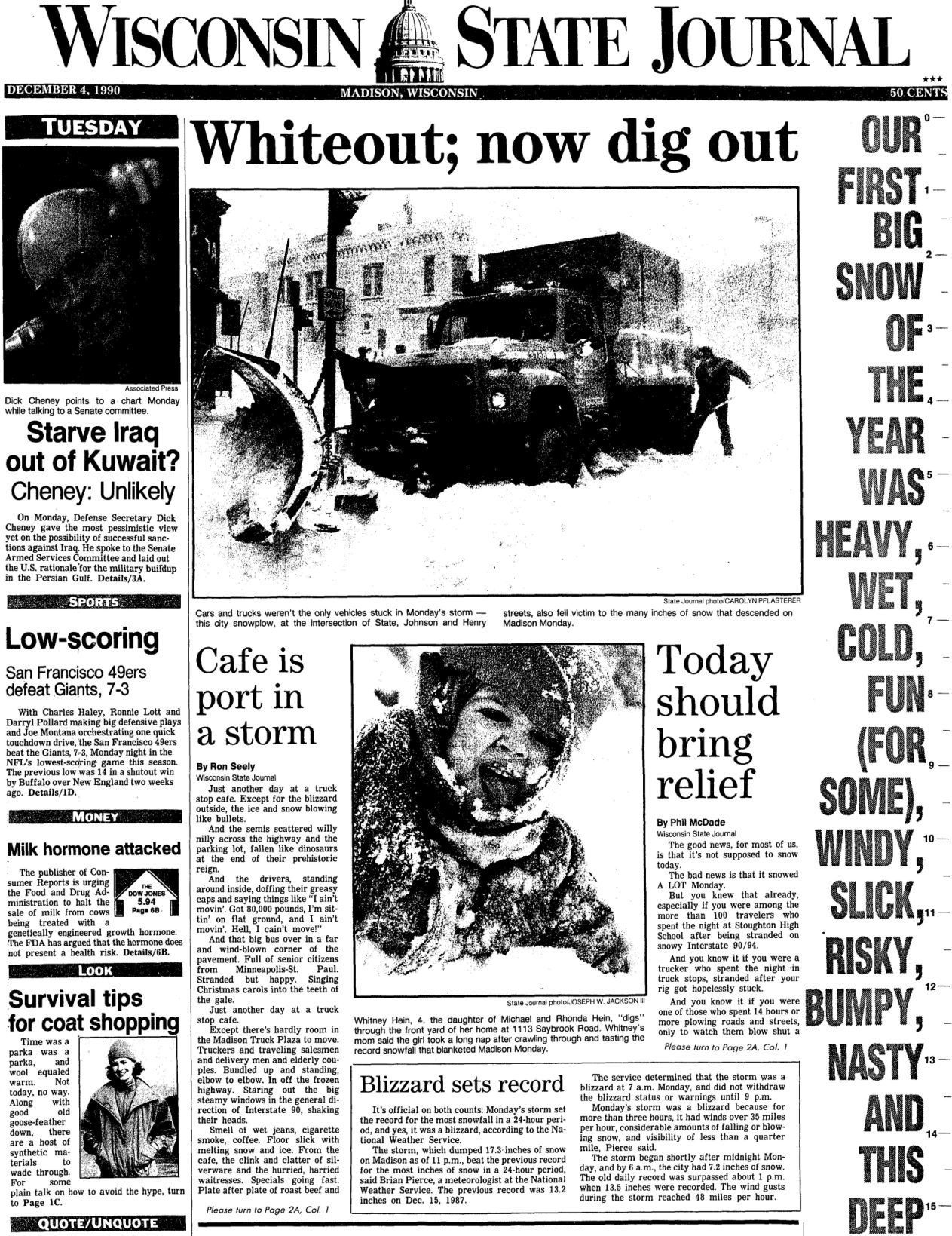 State Journal front page Dec. 4, 1990